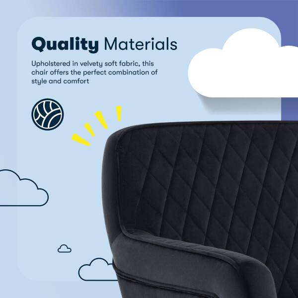 Quality Materials

Upholstered in velvety soft fabric, this chair offers the perfect combination of style and comfort