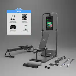 Speediance - Home Gym, Smart AI-Powered Multi-Functional Smith Machine for Full Body Strength Training, All-in-one Gym Equ - Black