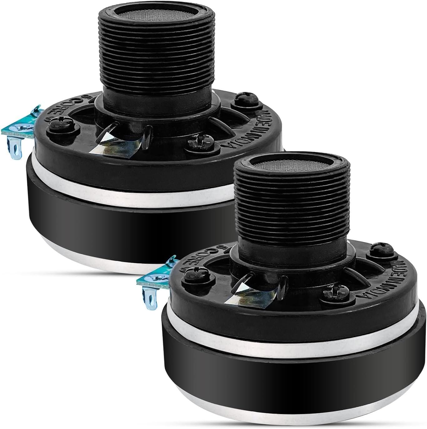 5 CORE - 5Core Compression Driver 200W Peak Power Aluminum Tweeter Diaphragm 8 Ohm Horn Speaker - Black