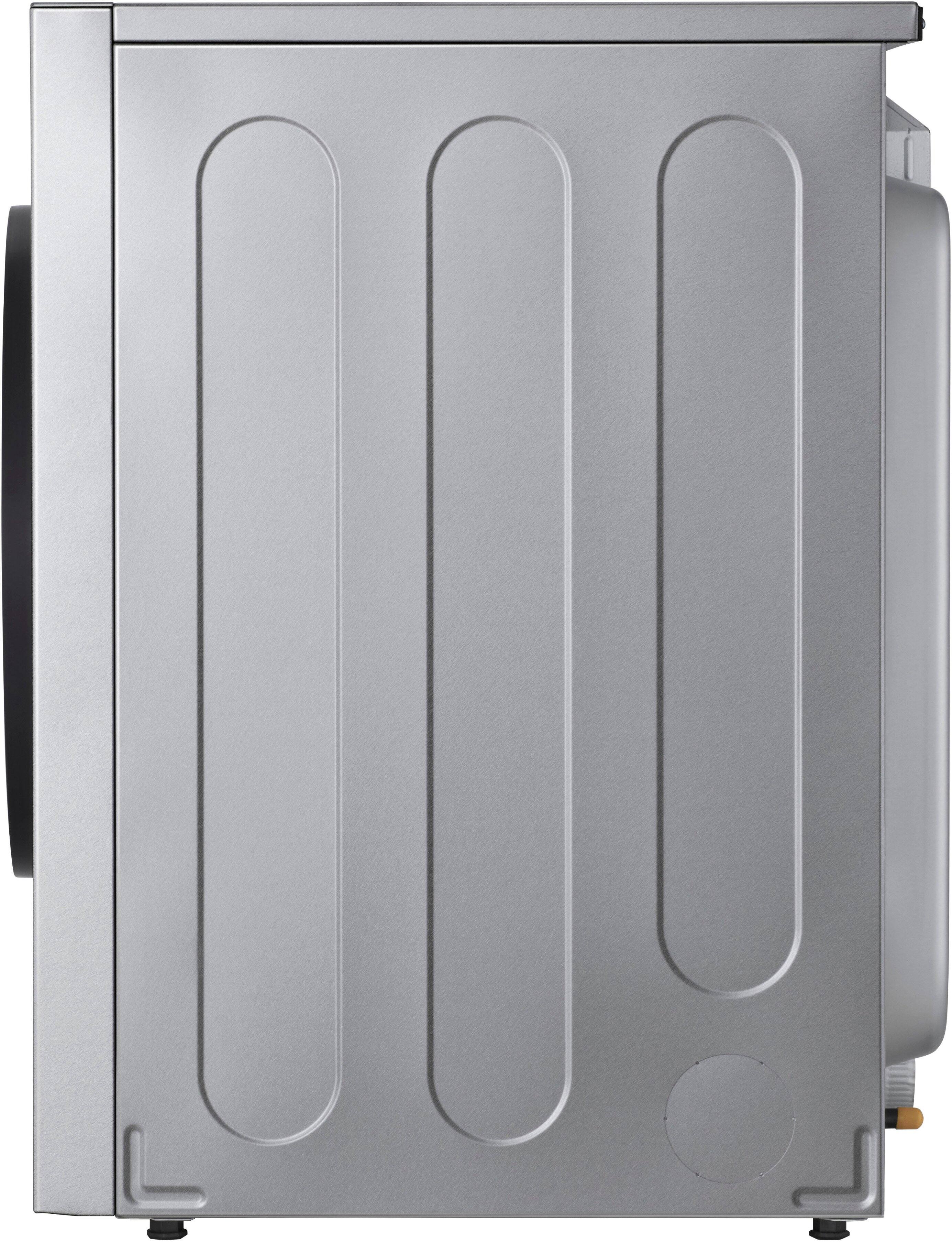 Alt View 10. LG - LG SIGNATURE 9.0 Cu. Ft. Stackable Smart Gas Dryer with Steam and AI Sensor Dry - Brushed Platinum Steel.