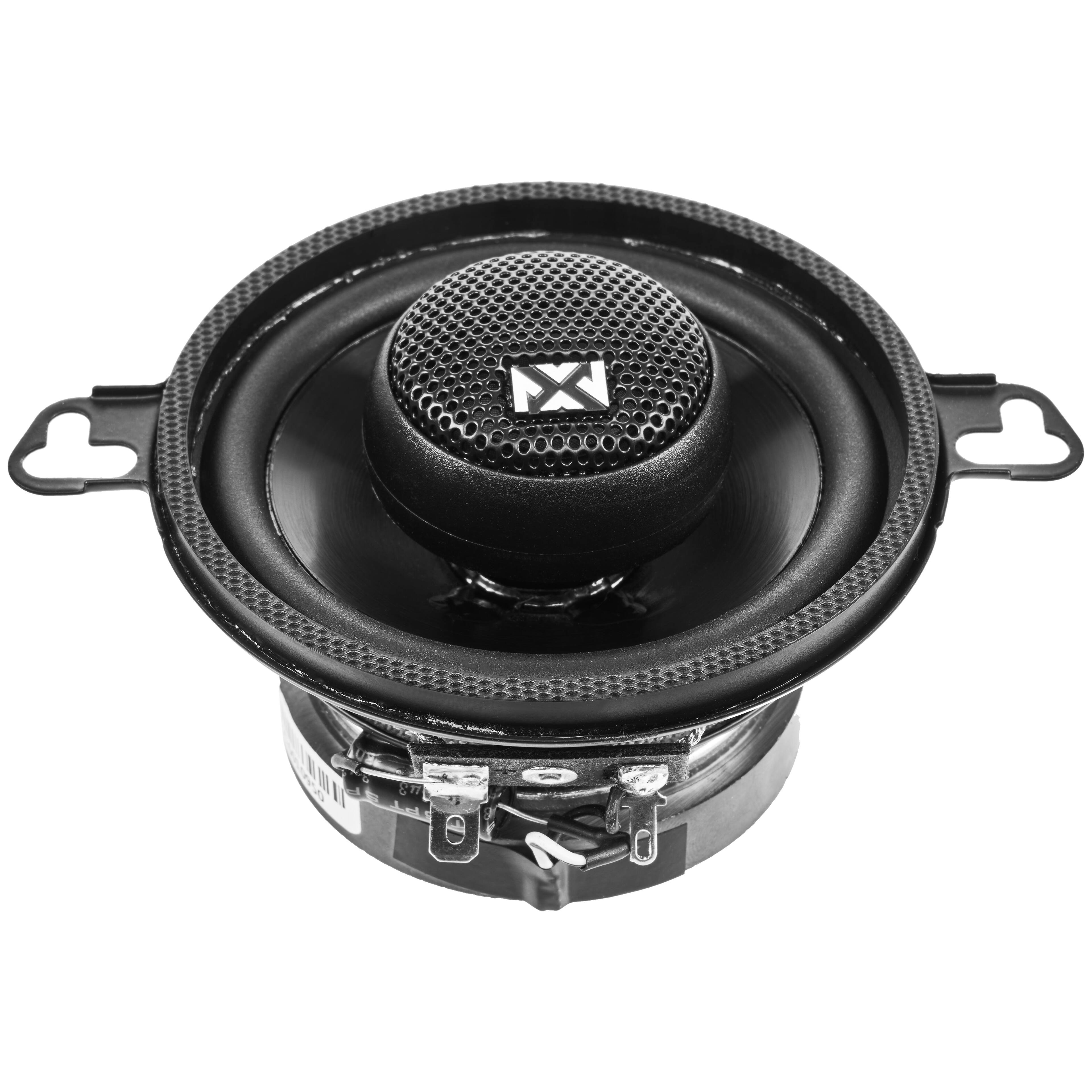 Alt View 5. NVX - NSP35 200W Peak (70W RMS) 3.5in N-Series 2-Way Coaxial Car Speakers with 20mm Silk Dome Tweeters.