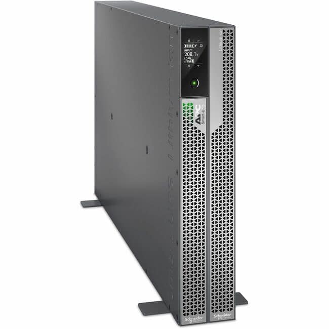 APC - Smart-UPS Ultra On-Line, 5000VA, Lithium-ion, Rack/Tower 2U, 208V, 2 L6-20R + 2 L6-30R NEMA outlets, Network Card - Silver Gray