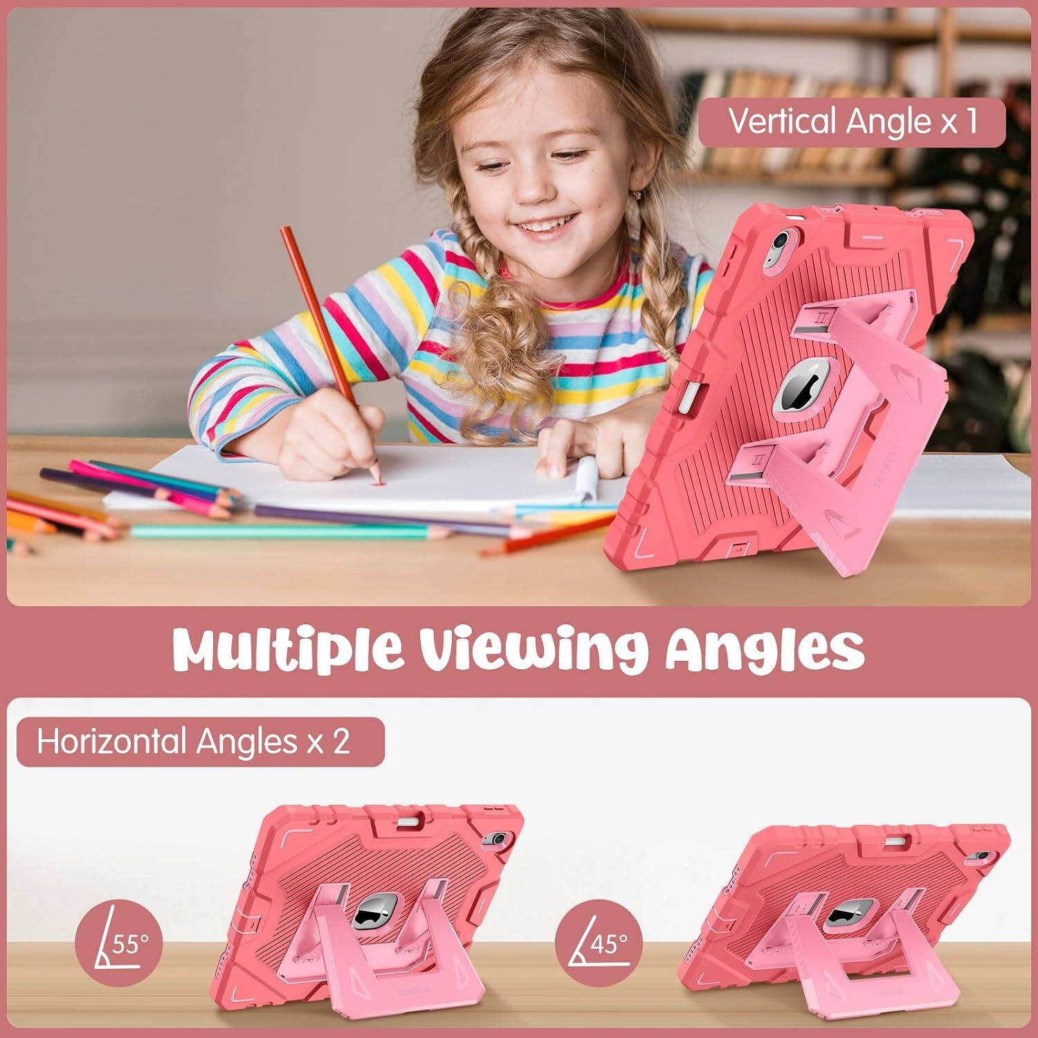 Vertical Angle x 1  
Multiple Viewing Angles  
Horizontal Angles x 2  
55°  
45°  
2020