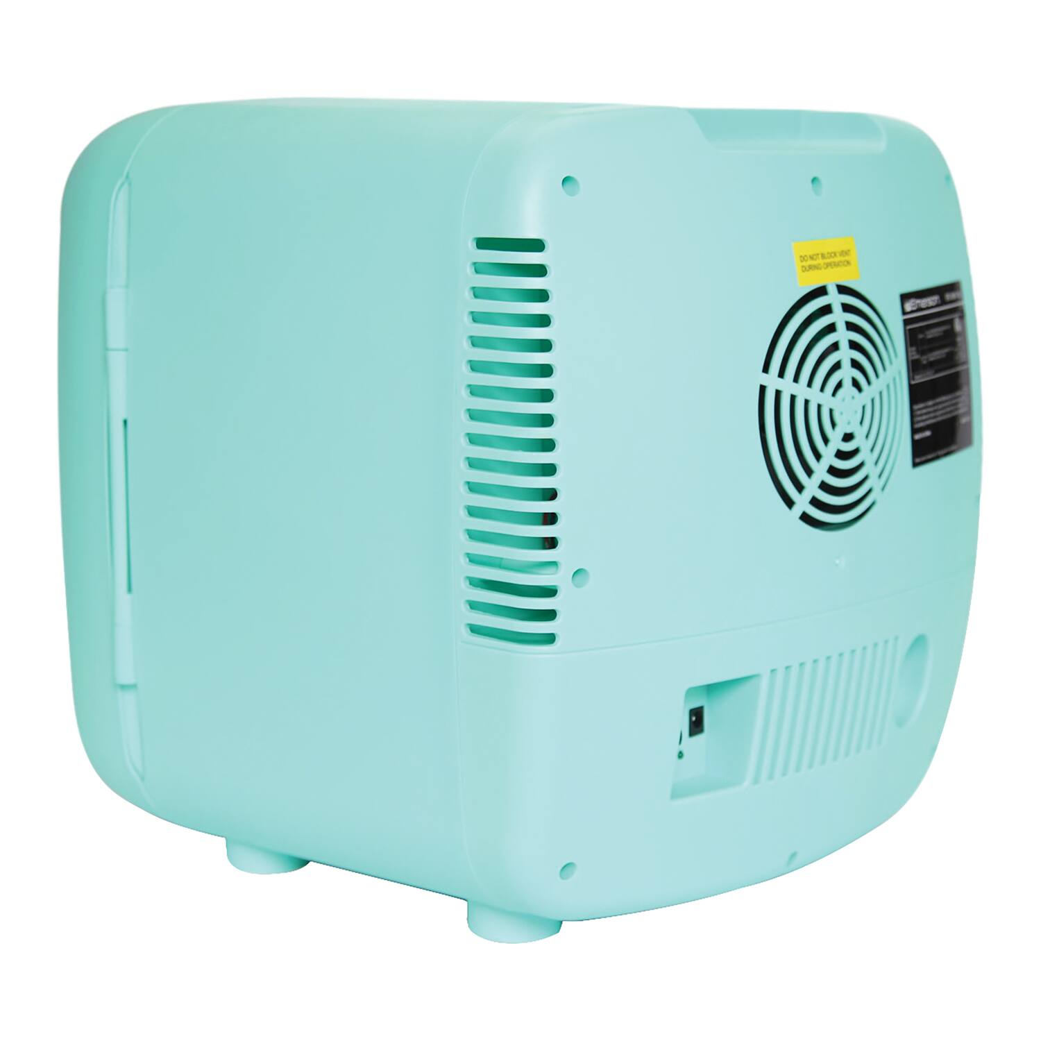 Alt View 6. Emerson - Emerson EFC-5001 Portable XL Mini Fridge Cooler for 12 Cans, 8L Capacity - Turquoise.