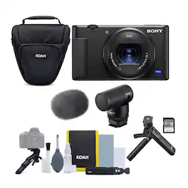 Sony - ZV-1 Camera for Content Creators and Vloggers Bundle with Accessory Kit