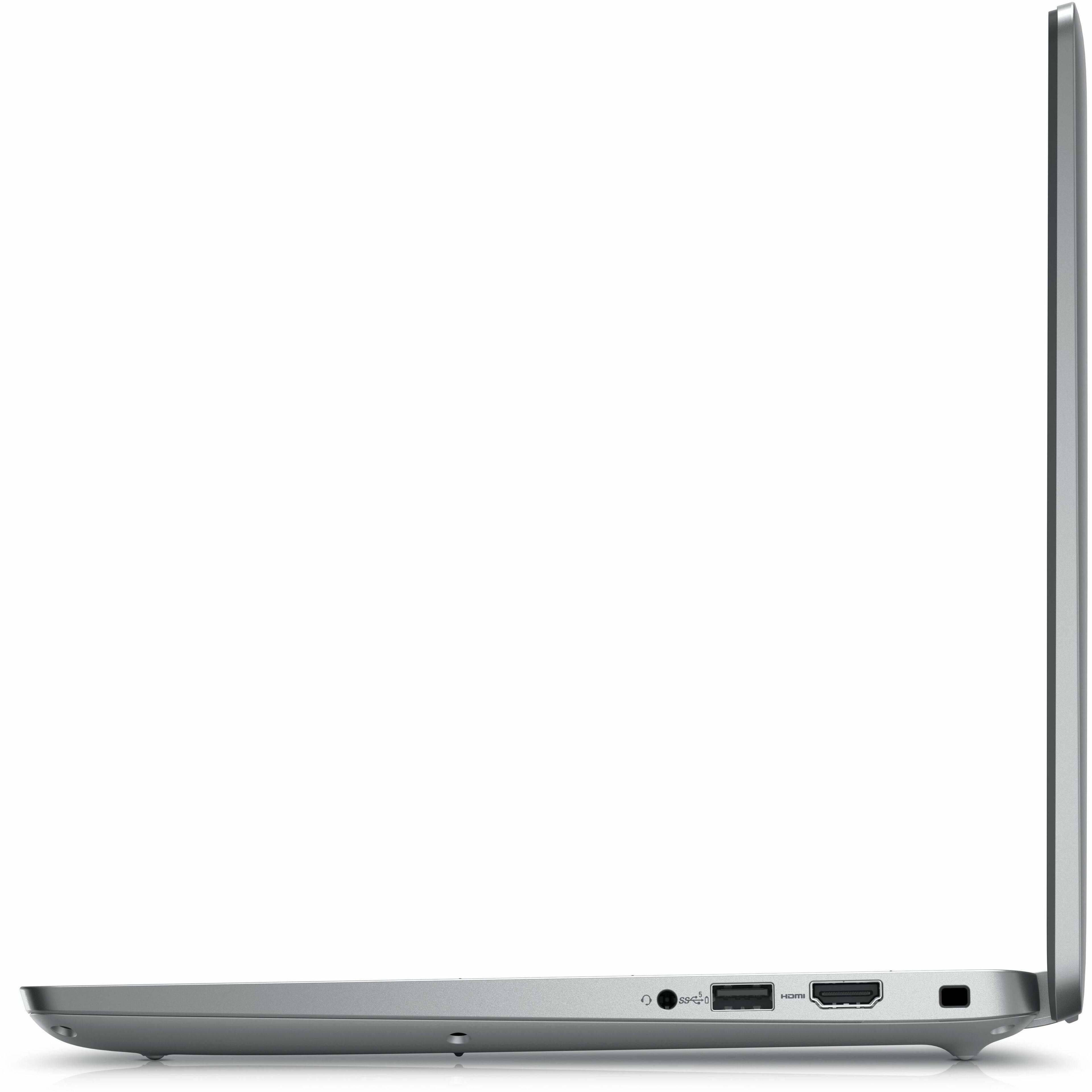 Left. Dell - Latitude 5000 14" Laptop - Intel Core Ultra 5 with 16GB Memory - 256 GB SSD - Titan Gray, Gray.