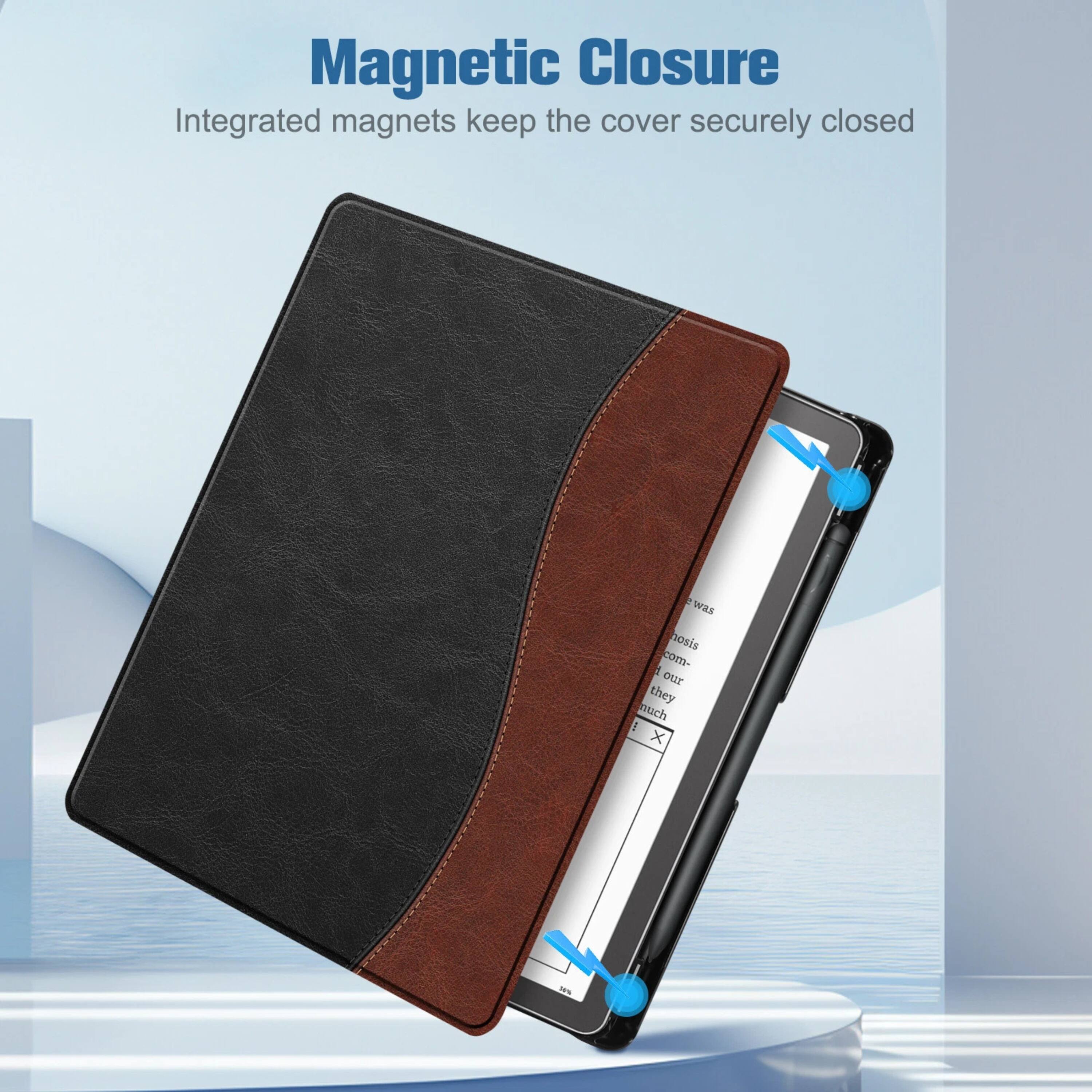 Magnetic Closure  
Integrated magnets keep the cover securely closed