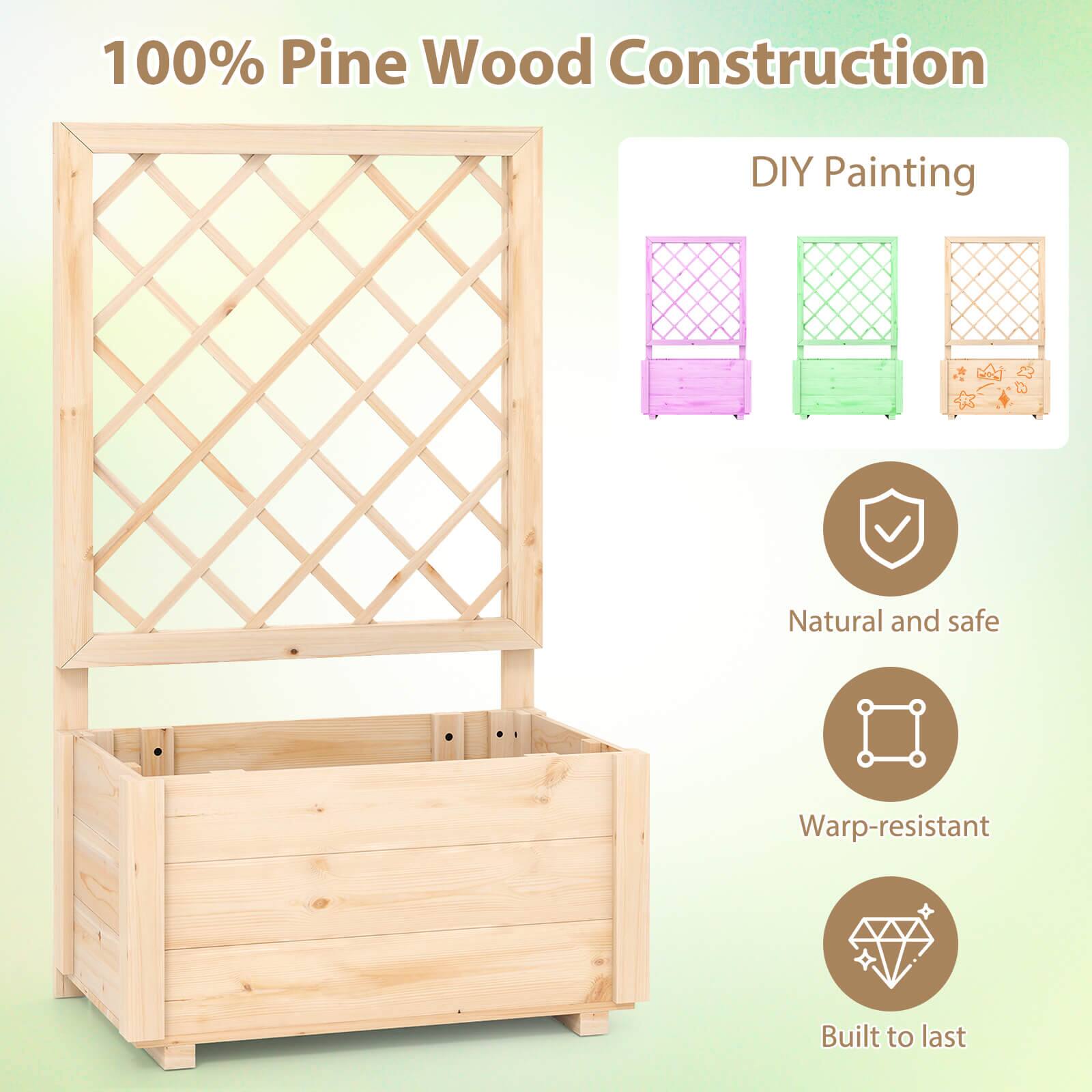 100% Pine Wood Construction

DIY Painting

Natural and safe

Warp-resistant

Built to last