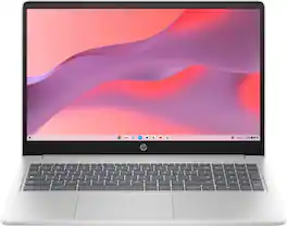 HP - Refurbished Excellent - Chromebook 15.6" Intel Processor N200 3.2 GHz up to 3.7 GHz 8GB 64GB eMMC ChromeOS - Silver