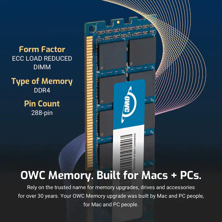 OWC 512GB (4x128GB) DDR4 2400MHz PC4 19200 CL17 4RX4 ECC Load Reduced ...