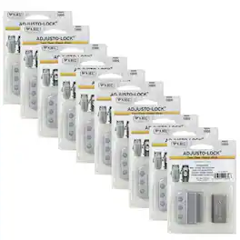 10x Wahl 1005 Adjusto-Lock 1-3mm Clipper Blades 3 Hole for Wahl Designer - Silver
