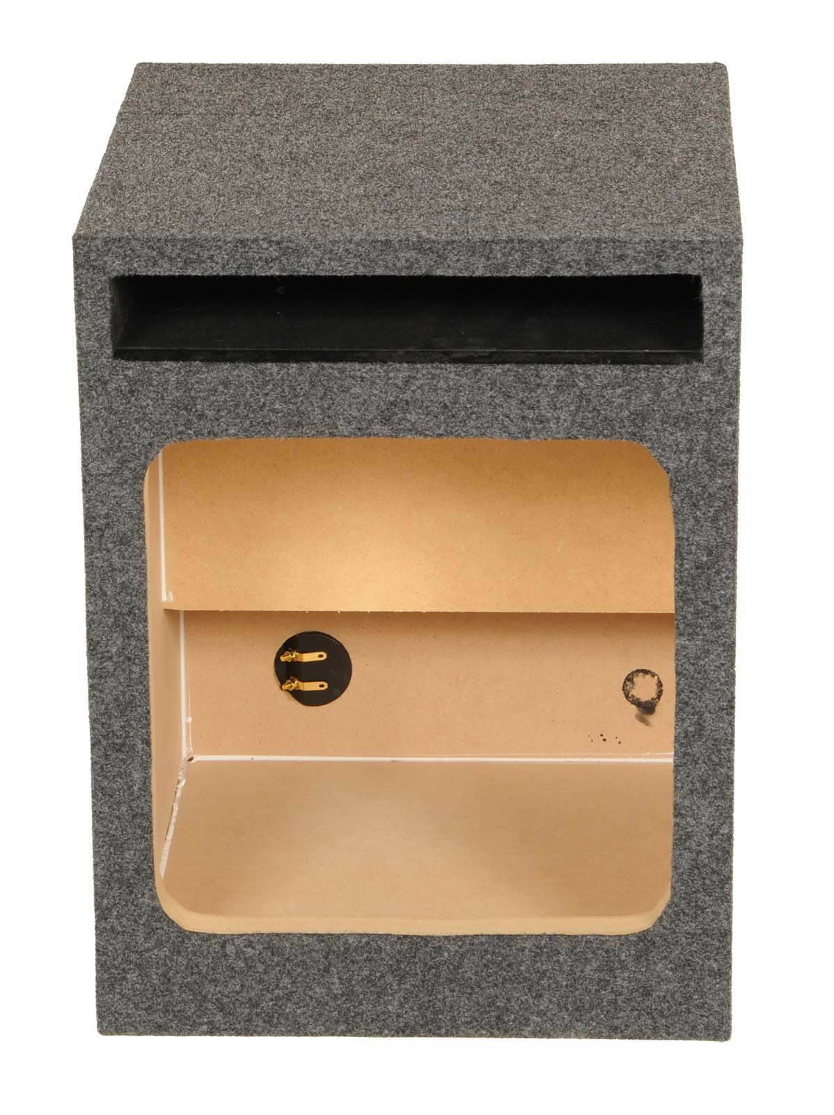 Alt View 1. QPower - Q Power HD112 12" Single Heavy Duty Vented Square Subwoofer Sub Enclosure Box.