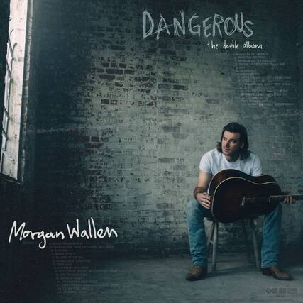 **DANGEROUS**
the double album
**Morgan Wallen**
**ALBUM 1**
1. Sand In My Boots
2. Somebody's Problem
3. More Suspended Than Me
4. Warning
5. Neon Eyes
6. Outlaw (feat. Ben Burgess)
7. You're Gonna Love Her
8. Something That's Gone
9. Lower The Flag (feat. Jake Owen)
10. I'm More Than My Hometown
**ALBUM 2**
1. Still Goin' Down
2. Rednecks, Red Letters, Red Dirt
3. Beer Don't
4. Blame It On Me
5. Something Country
6. Watcha Think Of Country Now
7. Nothing To It
8. Silverado For Sale
9. Heartless (feat. Morgan Wallen Album Series)
10. Outta Time
**BIG LOUD MUSIC**