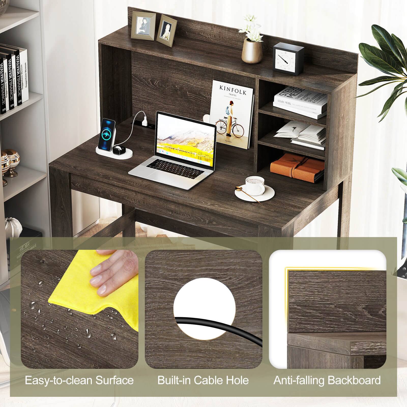 ELUTN WTM WALTER ELL | PIHANCE POLANCE SANC - 3 3 KINFOLK

Easy-to-clean Surface
Built-in Cable Hole
Anti-falling Backboard