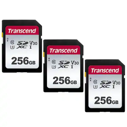 Transcend 256GB SDXC I V30 3