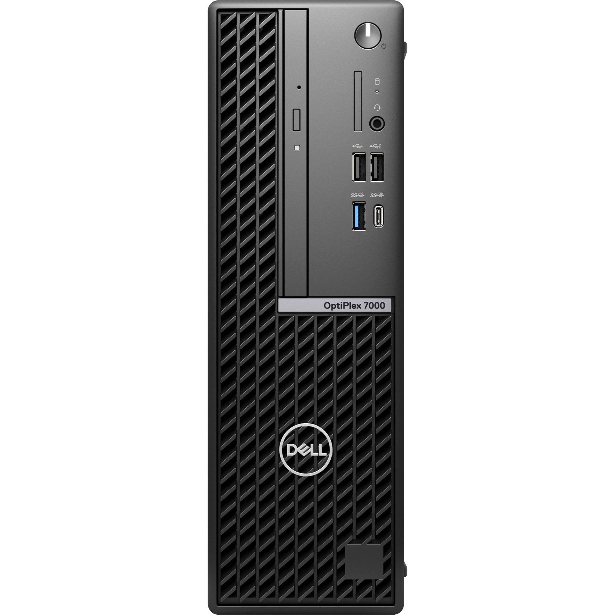 Front. Dell - OptiPlex 7000 Desktop - Intel i5-12500 - 16 GB Memory - 512 GB SSD - Black.