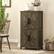 Alt View 7. Homcom - Farmhouse Bathroom Storage Cabinet with 4 Barn Doors, Bathroom Floor Cabinet with 2 Adjustable Shelf - Brown.
