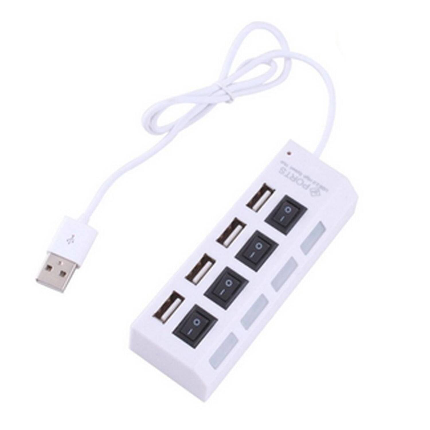 Front. Home Collection - USB 2.0 High Speed 4-Port Hub Splitter.