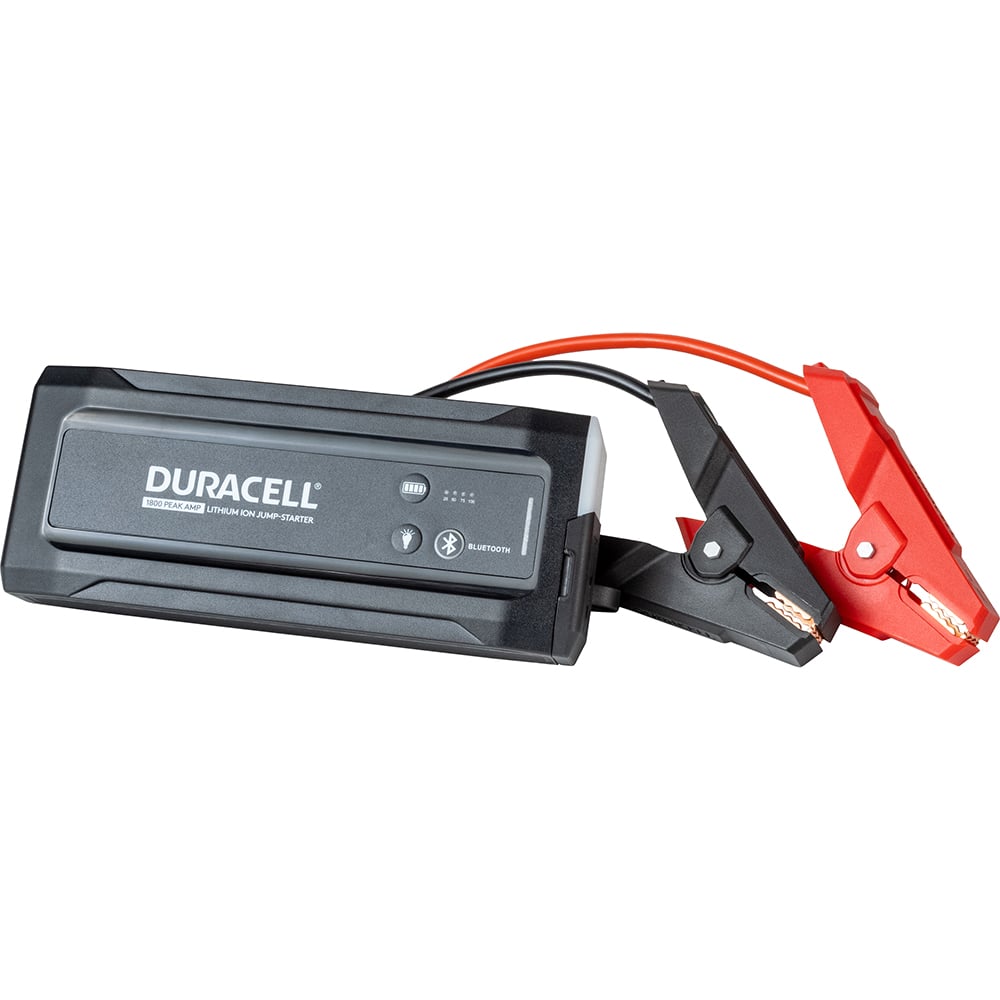 Alt View 11. Duracell - Bluetooth Enabled Lithium-Ion 1800A Portable Jump Starter with USB Power Bank and Flashlight - Black.