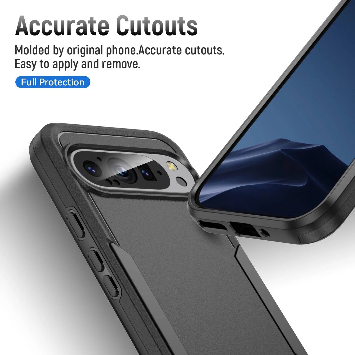 Accurate Cutouts
Molded by original phone. Accurate cutouts. Easy to apply and remove.
Full Protection