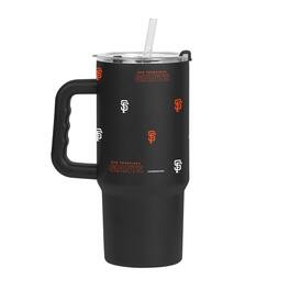 Logo Brands - San Francisco Giants 24oz. Step and Repeat Powder Coat Tumbler - Black