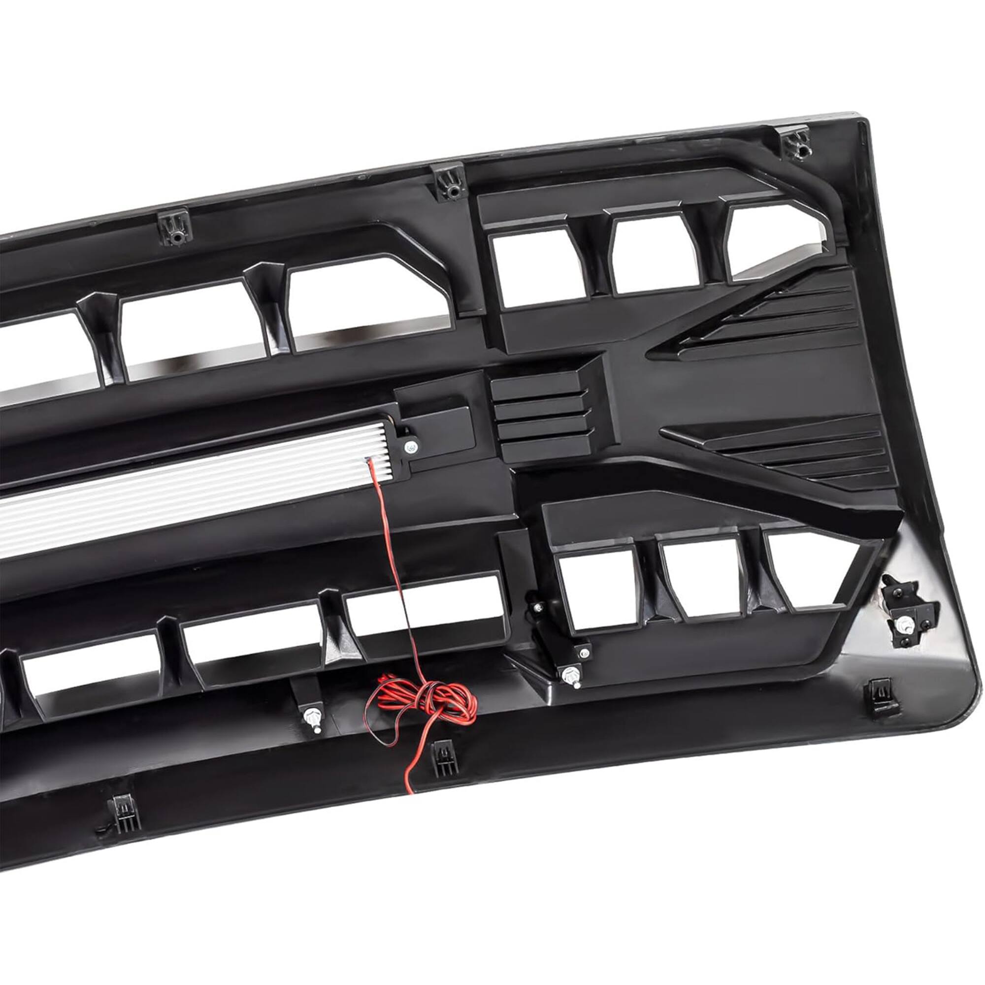 Alt View 7. AMERICAN MODIFIED - AMERICAN MODIFIED Front Armor Grille Compatible w/ 09-14 Ford F150, Glossy Black.