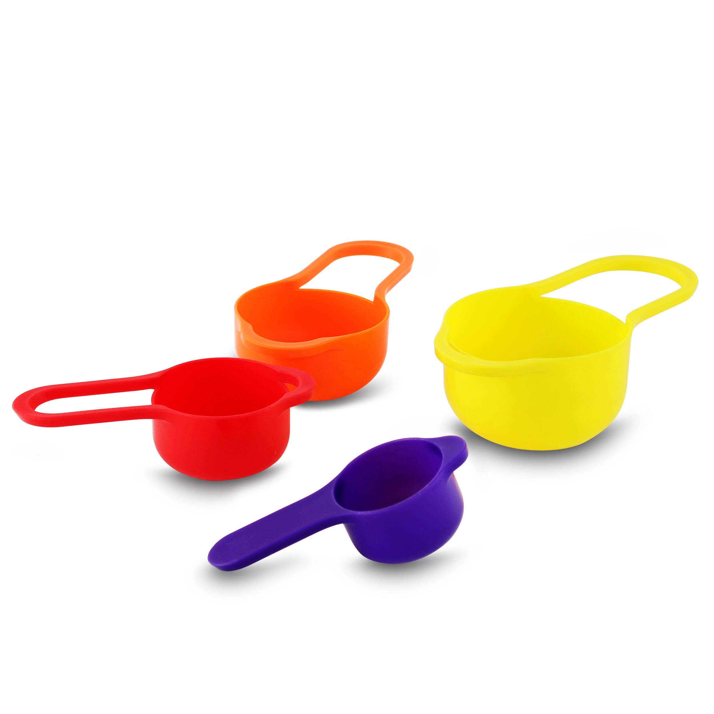 Alt View 5. MegaChef - MegaChef Multipurpose Stackable Mixing Bowl and Measuring Cup Set - Multi.