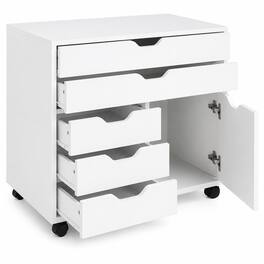 FurniFact - Office Storage Cabinet With Drawers - White