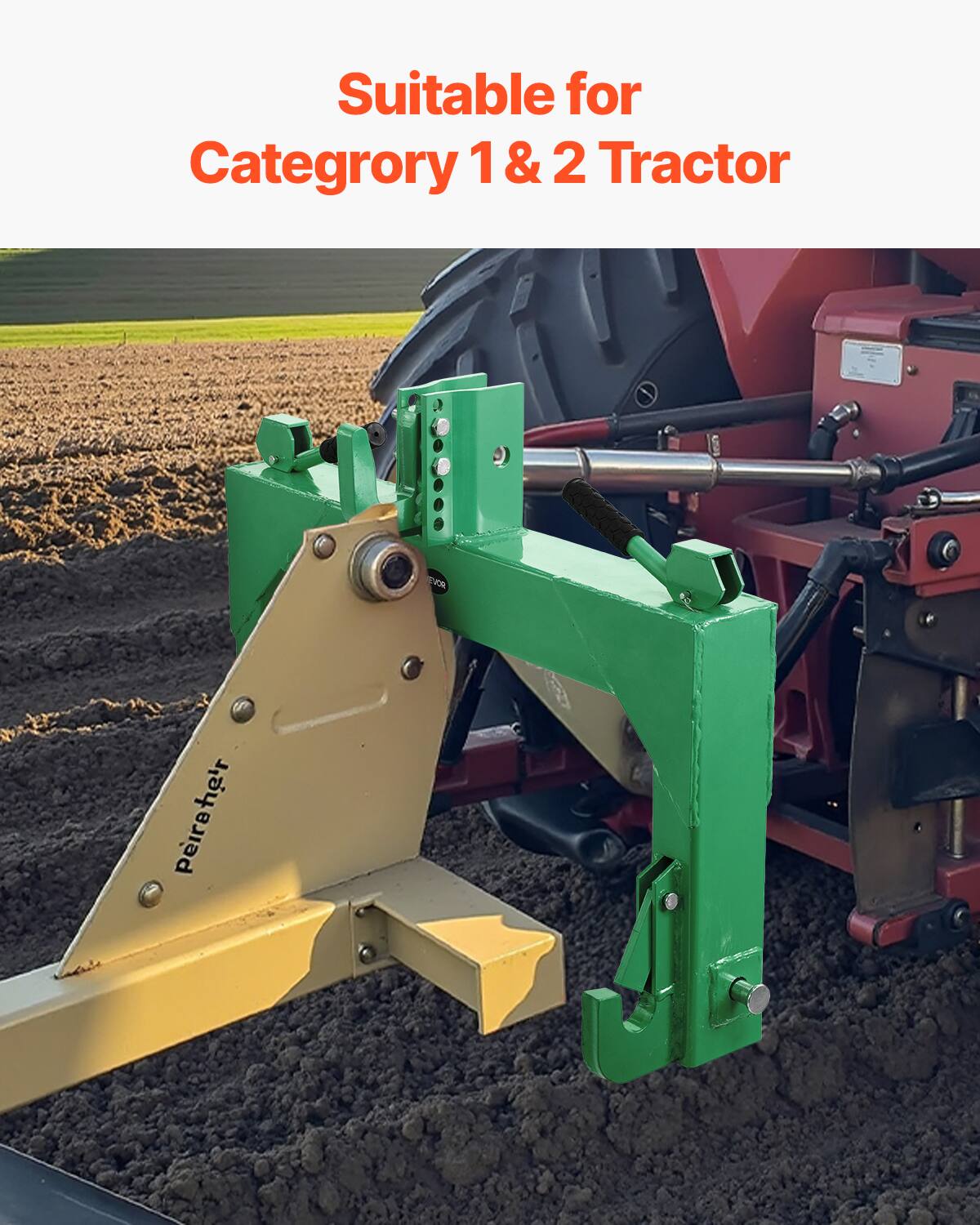 Suitable for Category 1 & 2 Tractor