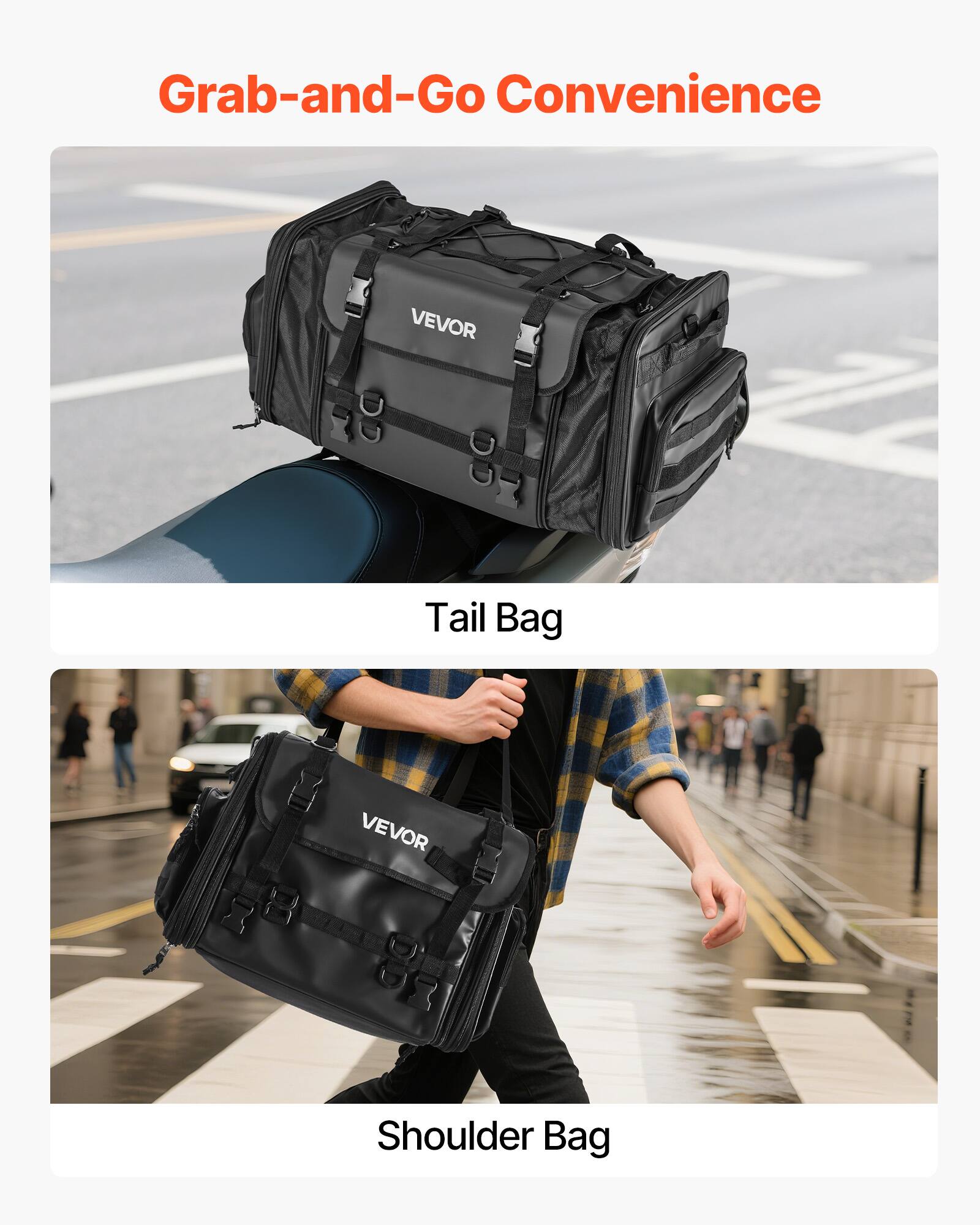 Grab-and-Go Convenience

VEVOR Tail Bag

VEVOR Shoulder Bag