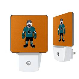 Keyscaper - San Jose Sharks 2-Pack Solid Design Mascot Nightlight Set - White