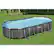 Left. Bestway - Power Steel Frame Above Ground Swimming Pool Set - Gray.