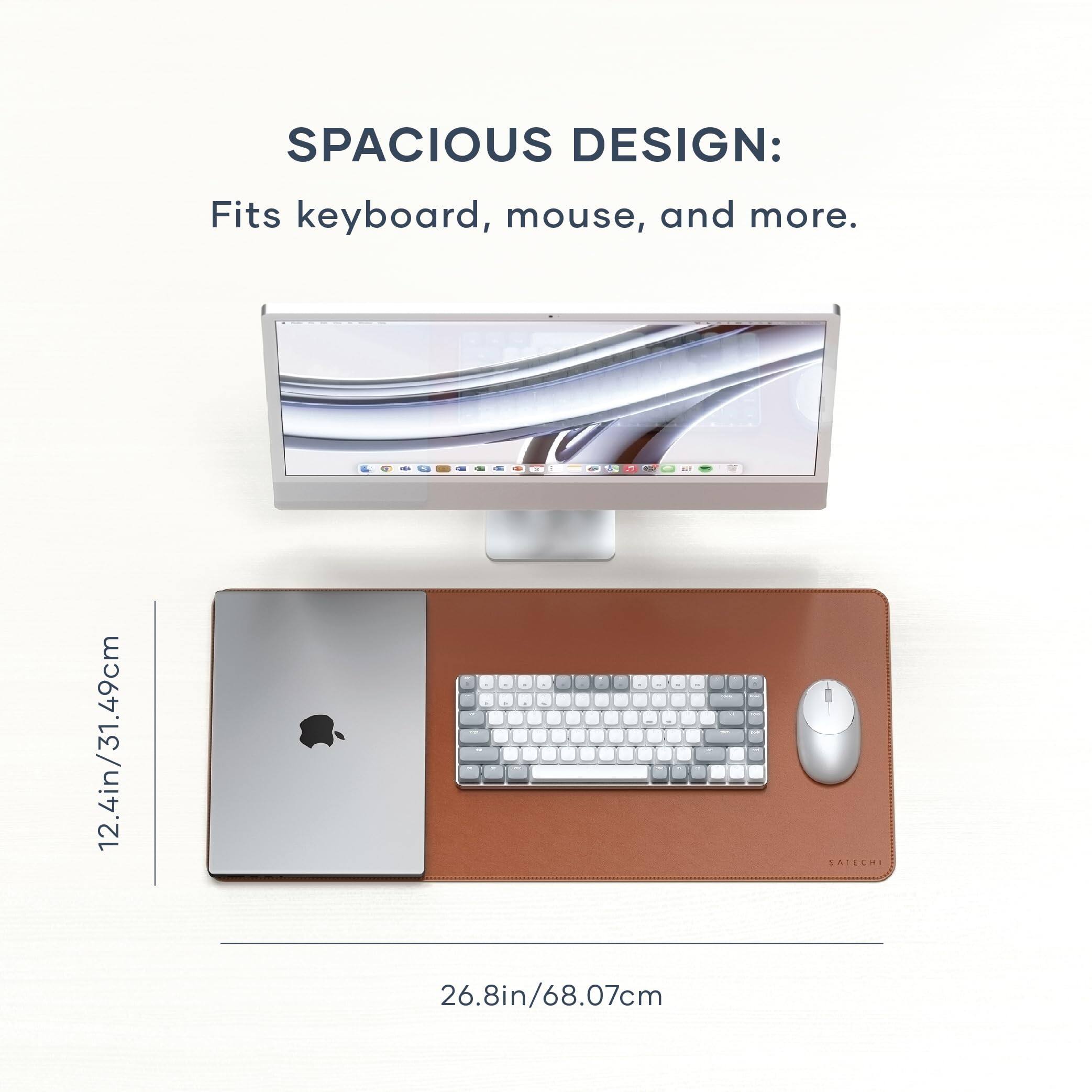 SPACIOUS DESIGN: Fits keyboard, mouse, and more.

12.4in/31.49cm

26.8in/68.07cm