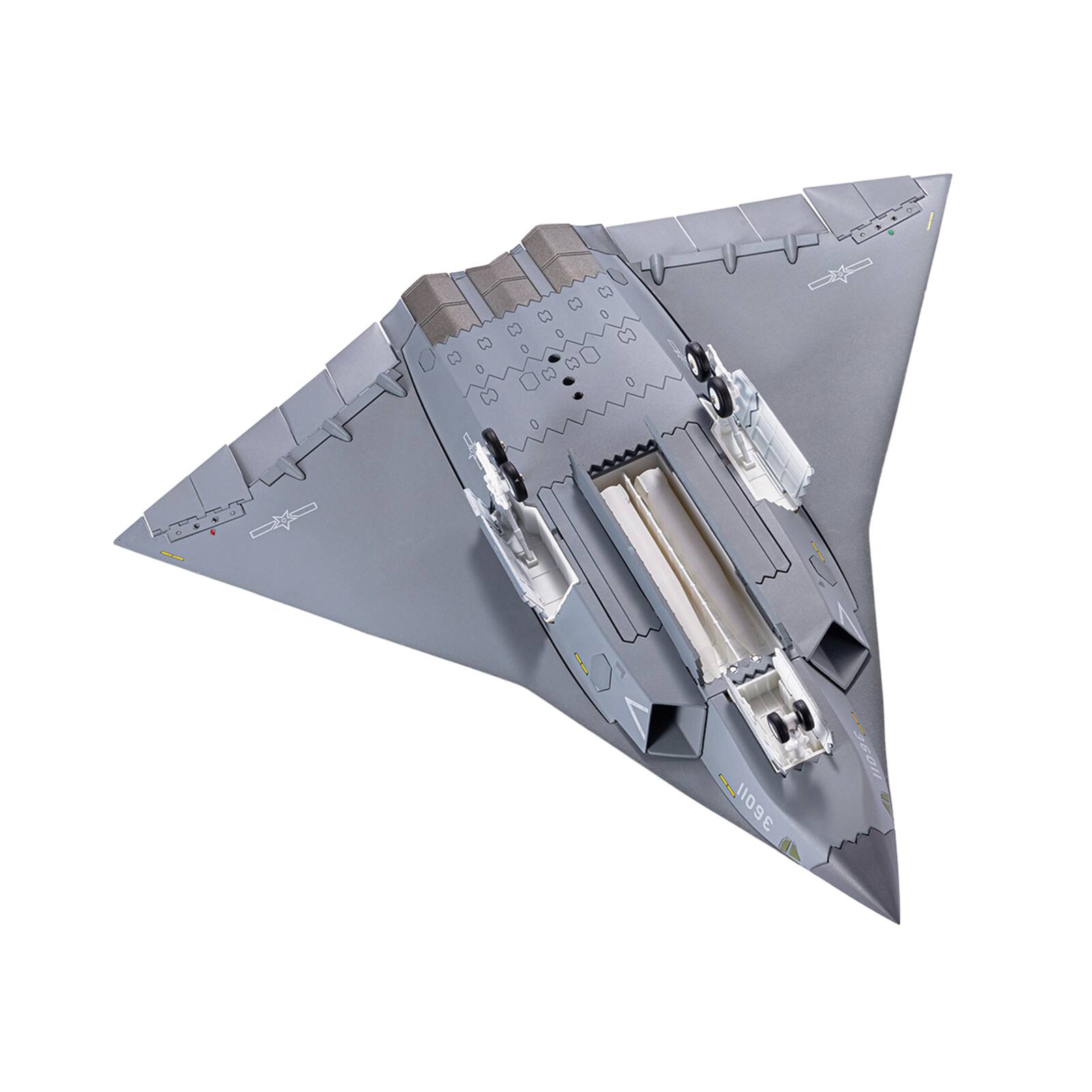 Alt View 3. Air Force 1 - CAC J-36 Stealth Aircraft "People's Liberation Army Air Force" 1/72 Diecast Model by Air Force 1.