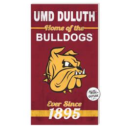 Jardine - Minnesota Duluth Bulldogs 11'' x 20'' Indoor/Outdoor Home Of The Sign - Maroon