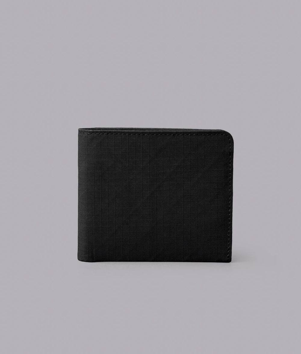 Left. ALPAKA - ARK Classic Wallet,Bifold Wallet with Magnetic Closure, RFID Protection, Global Bill Fit,Gift-Ready Box - Black Axogrid 210D.