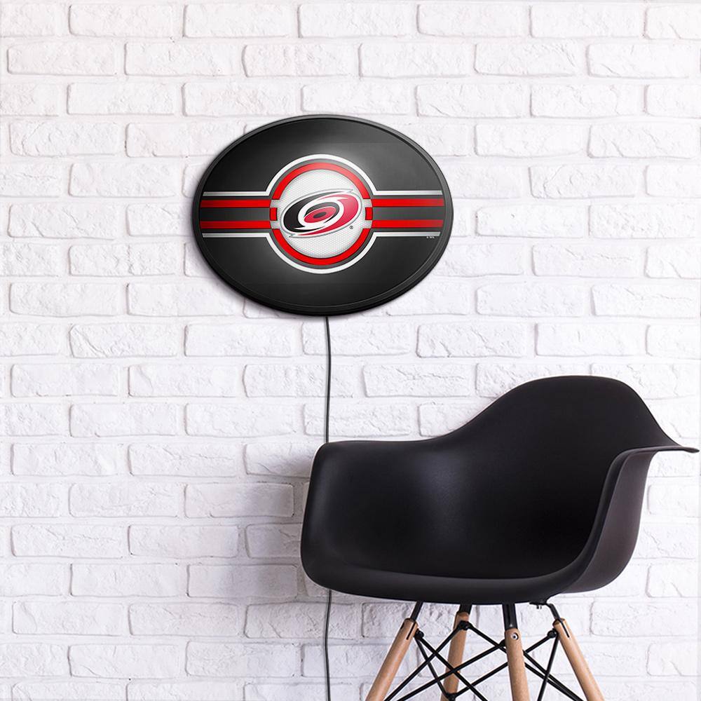Alt View 3. The Fan-Brand - Carolina Hurricanes 18'' x 14'' Team Color Slimline Illuminated Wall Sign - Multicolor.