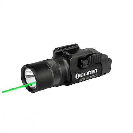 Front. OLIGHT - Olight Baldr Pro R Rechargeable LED Weaponlight (Black, 1350 Max Lumens).