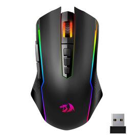 PO3TICJUNKI3 - Gaming Mouse With Pc Mice Fire Button Rgb Backlit Gamer Rechargeable 70hrs - Wired - Black
