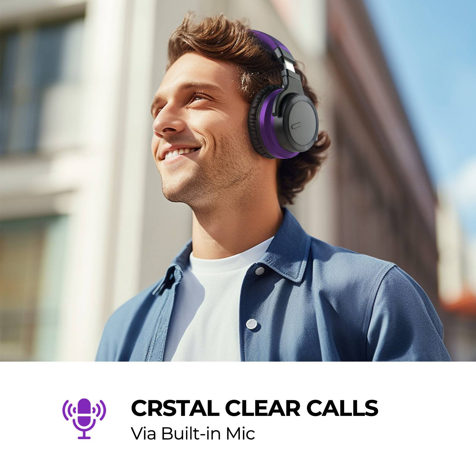 CRSTAL CLEAR CALLS  
Via Built-in Mic