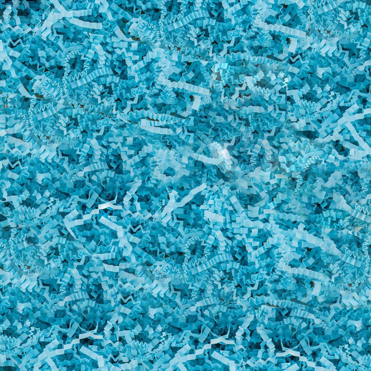 Front. Paradigms Interiors - 8 Crinkle Paper Filler Gift Baskets Boxes Crafts Shredded Cut Packaging Decorative Stuffing & Cushioning Co... - Blue.