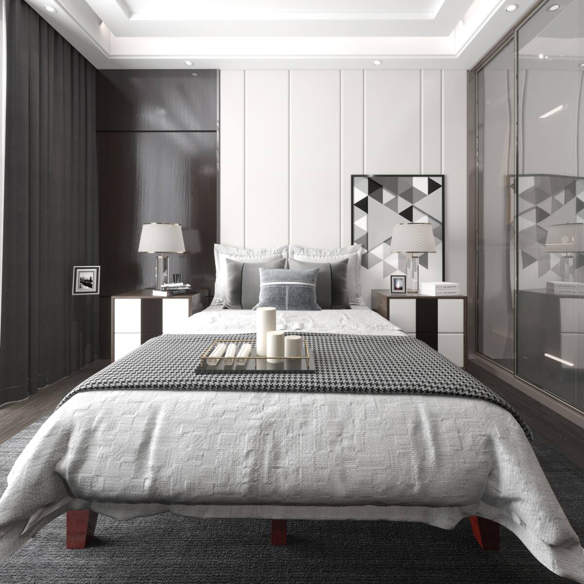 Alt View 1. Costway - Costway Full Size 14" Wooden Bed Frame Mattress Platform Wood Slats Support - Espresso.