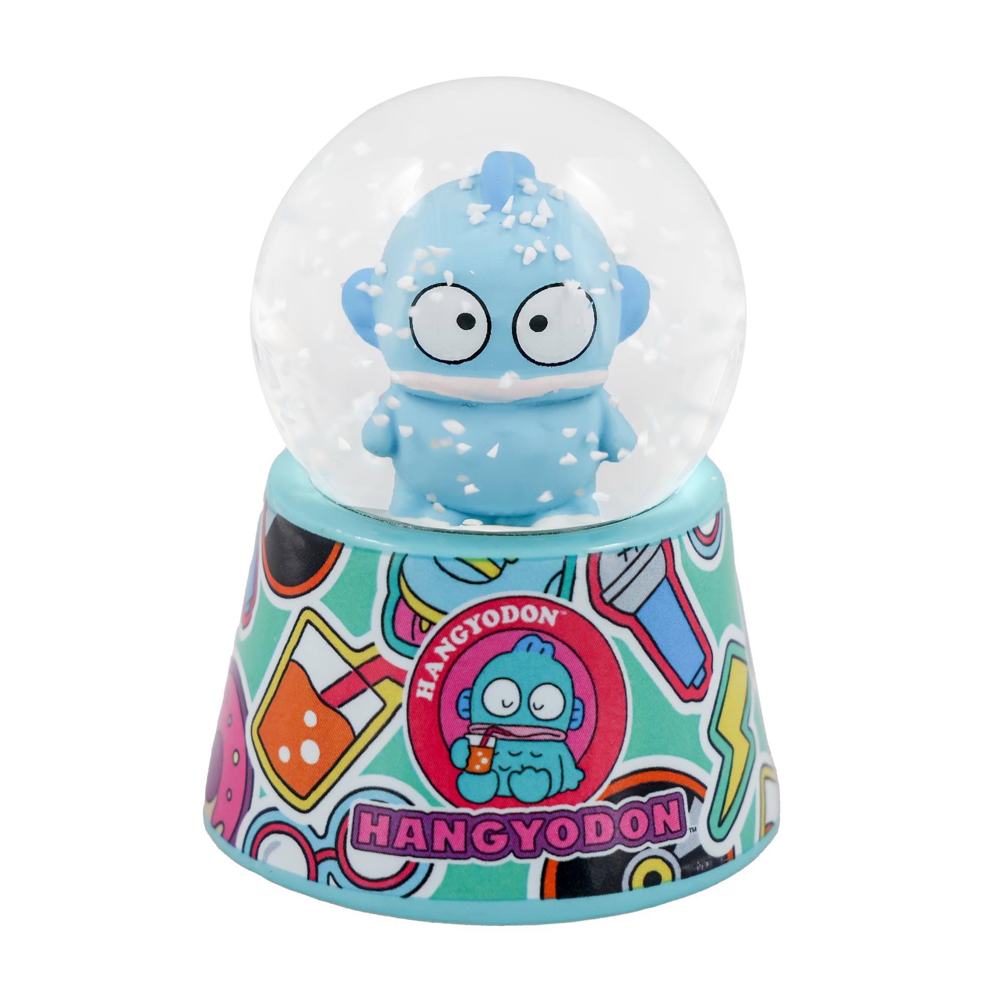 Silver Buffalo - Sanrio Hangyodon 2.5-Inch Mini Snow Globe - Blue