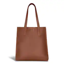 Champs - Onyx Collection Leather Vertical Tote - Brown