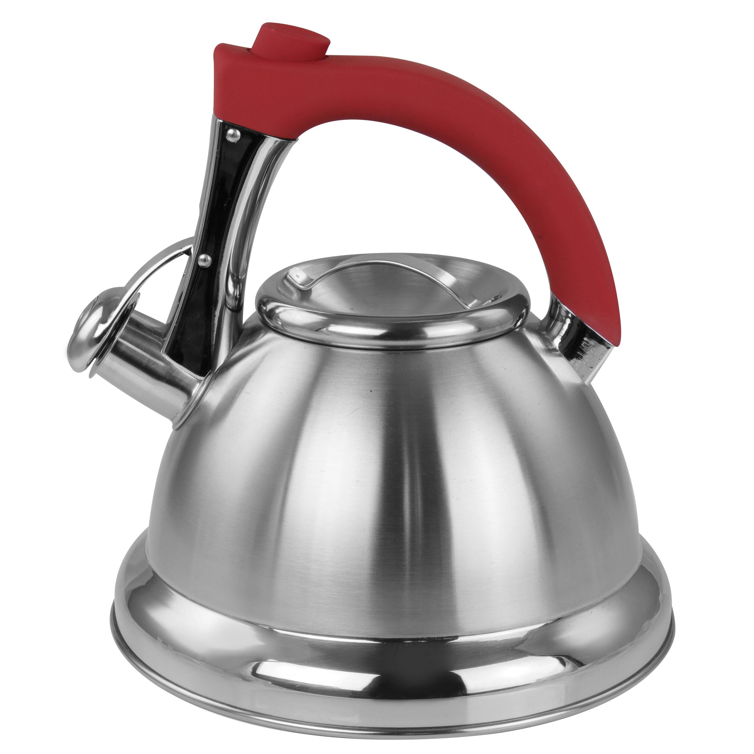 Alt View 5. Mr. Coffee - Mr. Coffee 1.8 quart Stainless Steel Whistling Tea Kettle - Silver.