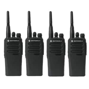Motorola - CP200d UHF Radio AAH01QDC9JC2AN NEW 4 pack bundle - Black