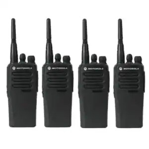 Front. Motorola - Motorola CP200d UHF Radio AAH01QDC9JC2AN NEW 4 pack bundle - black.