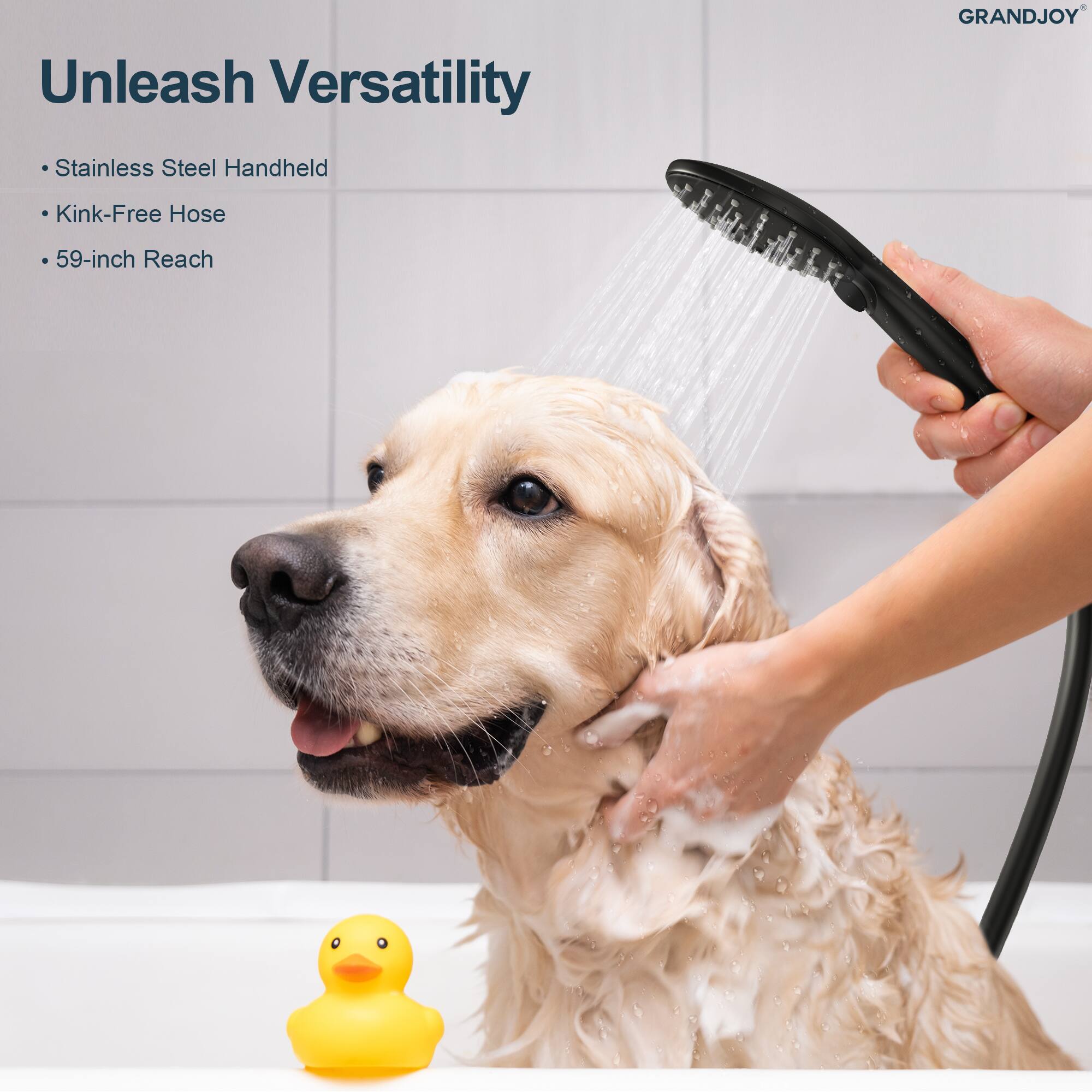 Unleash Versatility

- Stainless Steel Handheld
- Kink-Free Hose
- 59-inch Reach

GRANDJOY