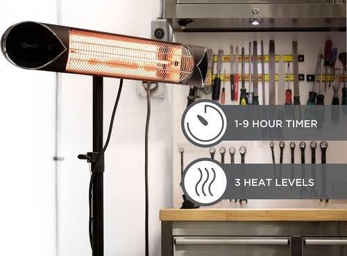 1-9 HOUR TIMER  
3 HEAT LEVELS