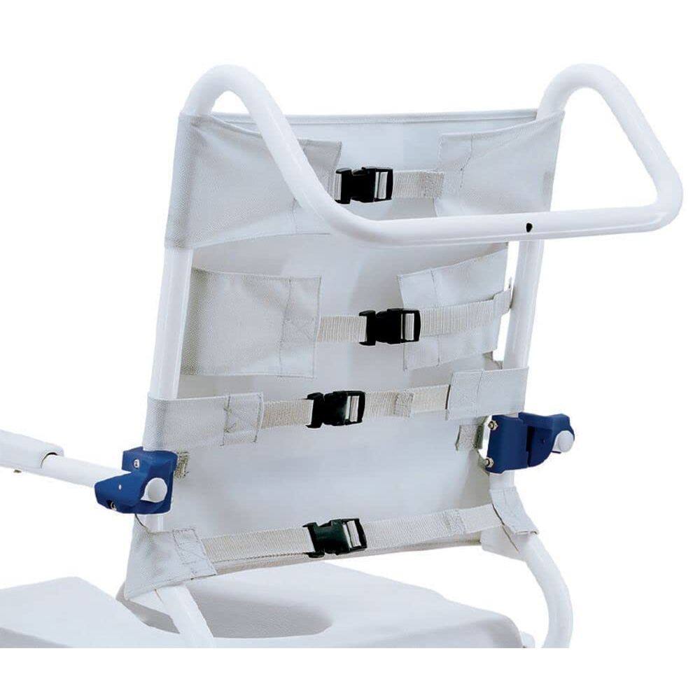 Alt View 1. Invacare - Aquatec Comfort Soft Backrest for Ocean Ergo Shower Chairs AP1604136 cushioned support - Gray.